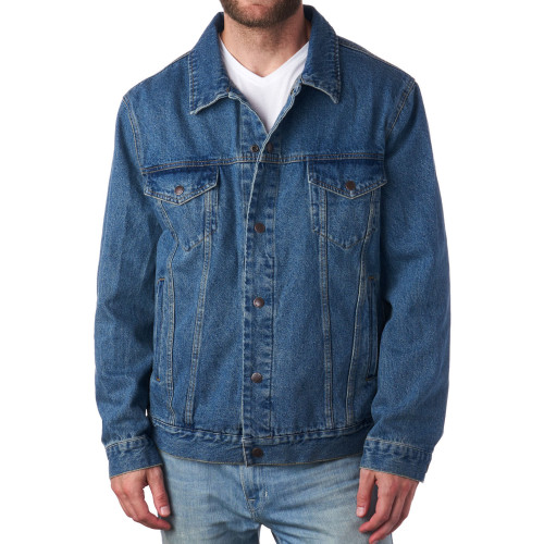 Alpine Swiss Derek Men's Classic Denim Trucker Jacket - Alpine Swiss